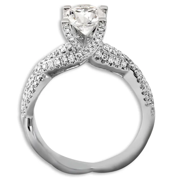 Diamond Ring with Double Twist Design 341805 Hidalgo Rings