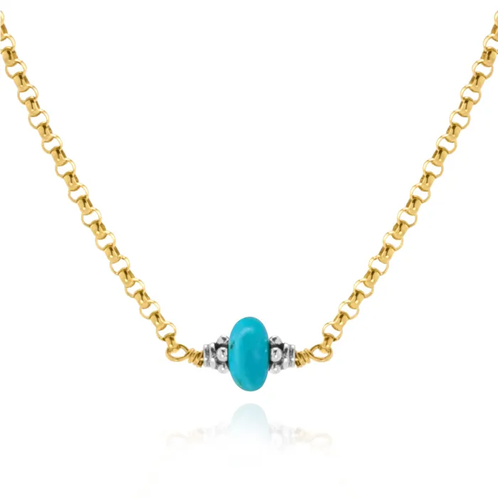 Elisa Ilana Sleeping Beauty Turquoise Necklace Necklaces