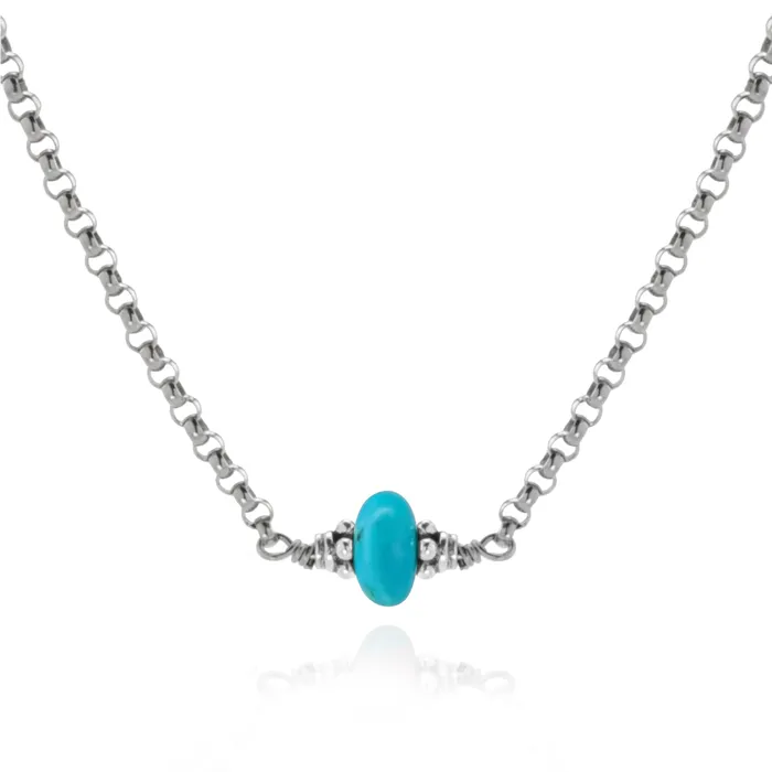 Elisa Ilana Sleeping Beauty Turquoise Necklace Necklaces Elisa Ilana Sleeping Beauty Turquoise Necklace Necklaces