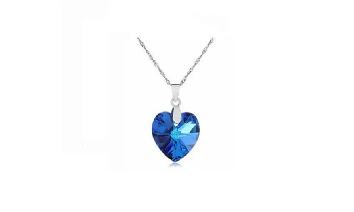 Heart Crystal Pendant Necklace sparklingselections Necklaces
