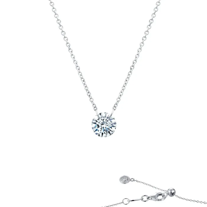 Lafonn 1 CTW Simulated Diamond Frameless Solitaire Necklace Necklaces