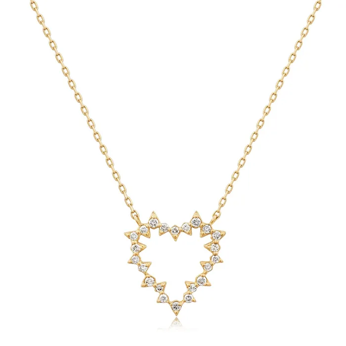 Necklaces Aurelie Gi SAYLOR LabGrown Diamond Heart Necklace
