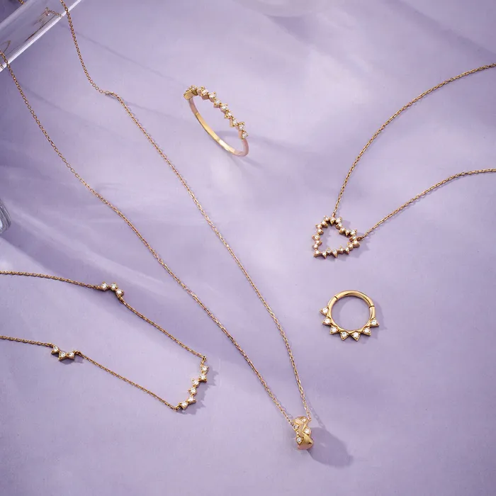 Necklaces Aurelie Gi SAYLOR LabGrown Diamond Heart Necklace