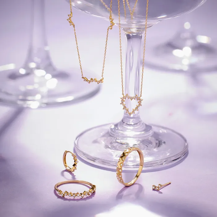 Necklaces Aurelie Gi SAYLOR LabGrown Diamond Heart Necklace