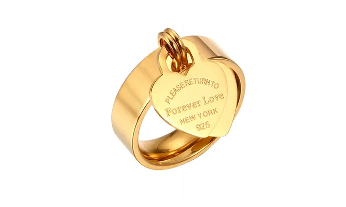 Necklaces Forever Love Heart Rings for Women sparklingselections