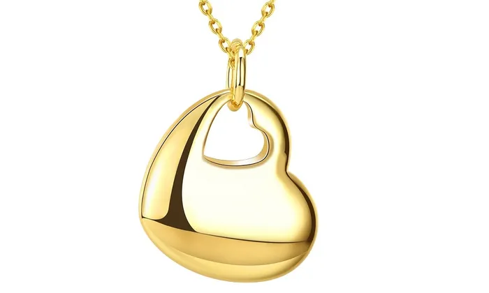 Necklaces Heart in Heart Design Pendant Necklace sparklingselections