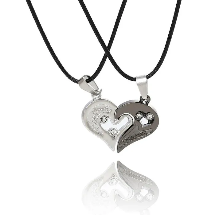 Necklaces Silver Lover Couple Pendant Necklaces For Women sparklingselections Necklaces Silver Lover Couple Pendant Necklaces For Women sparklingselections