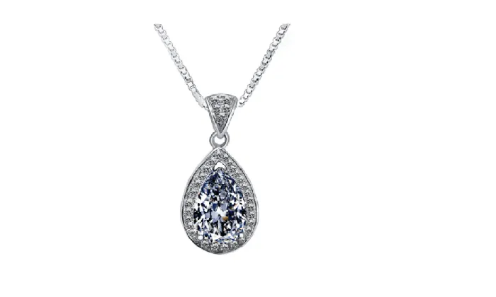Necklaces sparklingselections Beautiful Diamond Shape Water DropNecklace For Women Necklaces sparklingselections Beautiful Diamond Shape Water DropNecklace For Women