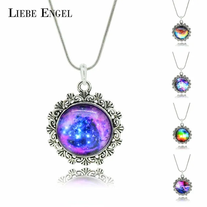 Necklaces sparklingselections Fashion Glass Cabochon Pendant Necklace
