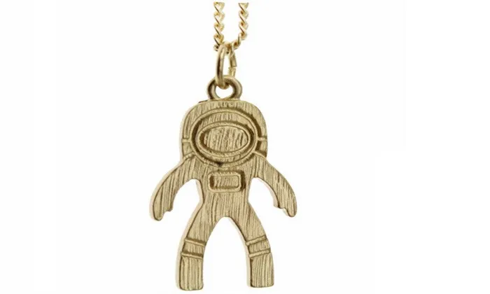 Necklaces sparklingselections Fashion Gold Coor Cute Astronauts Pendant Necklace Necklaces sparklingselections Fashion Gold Coor Cute Astronauts Pendant Necklace