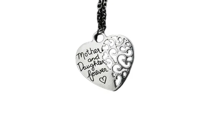 Necklaces sparklingselections Mothers Day Special Mother Daughter Bond Pendant Hollow Out Heart With Letters Pendant Necklace