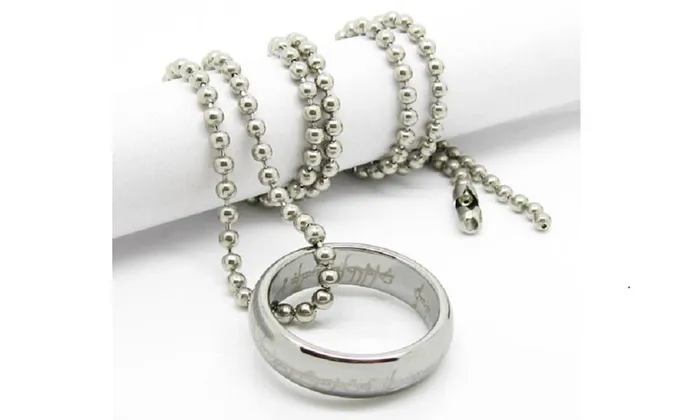 Silver Color Round Pendant Necklaces sparklingselections Necklaces