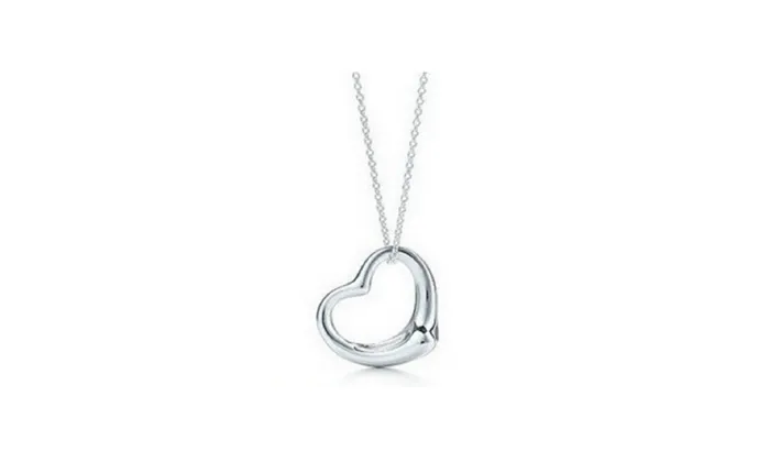 Silver Peach Heart Shape pendant Necklace for Women sparklingselections Necklaces Silver Peach Heart Shape pendant Necklace for Women sparklingselections Necklaces
