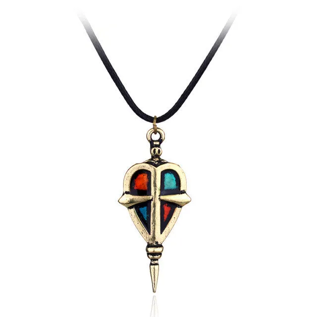 sparklingselections Necklaces Exorcist Antique Bronze Silver Color Enamel Unisex Pendant Necklace sparklingselections Necklaces Exorcist Antique Bronze Silver Color Enamel Unisex Pendant Necklace