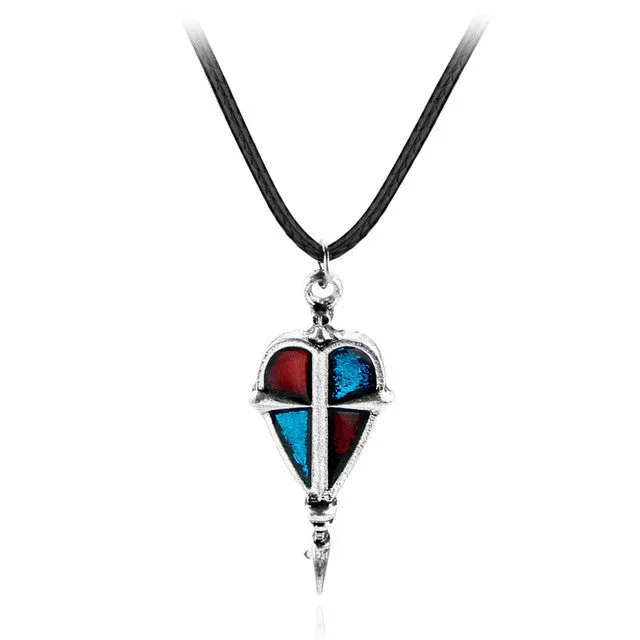 sparklingselections Necklaces Exorcist Antique Bronze Silver Color Enamel Unisex Pendant Necklace sparklingselections Necklaces Exorcist Antique Bronze Silver Color Enamel Unisex Pendant Necklace