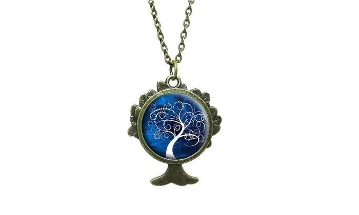 sparklingselections Necklaces Fashion Glass Cabochon Pendant Necklace sparklingselections Necklaces Fashion Glass Cabochon Pendant Necklace
