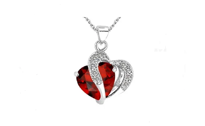 sparklingselections Necklaces My Heart is only for You Austrian Crystals Heart Shape Pendant sparklingselections Necklaces My Heart is only for You Austrian Crystals Heart Shape Pendant