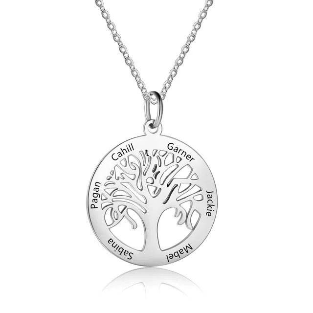 sparklingselections Necklaces New Stainless Steel Tree of Life Mom Gift Pendant Necklace sparklingselections Necklaces New Stainless Steel Tree of Life Mom Gift Pendant Necklace