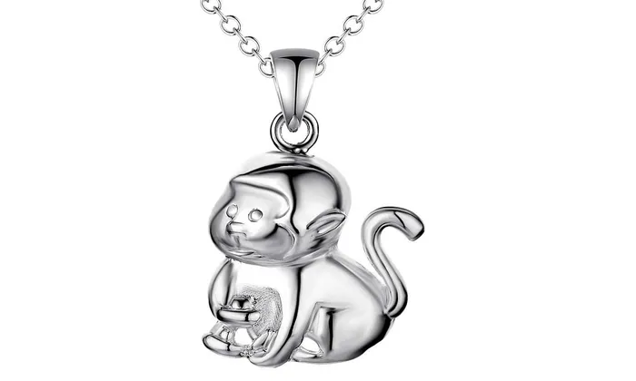sparklingselections Necklaces Silver Plated Pendants Necklace