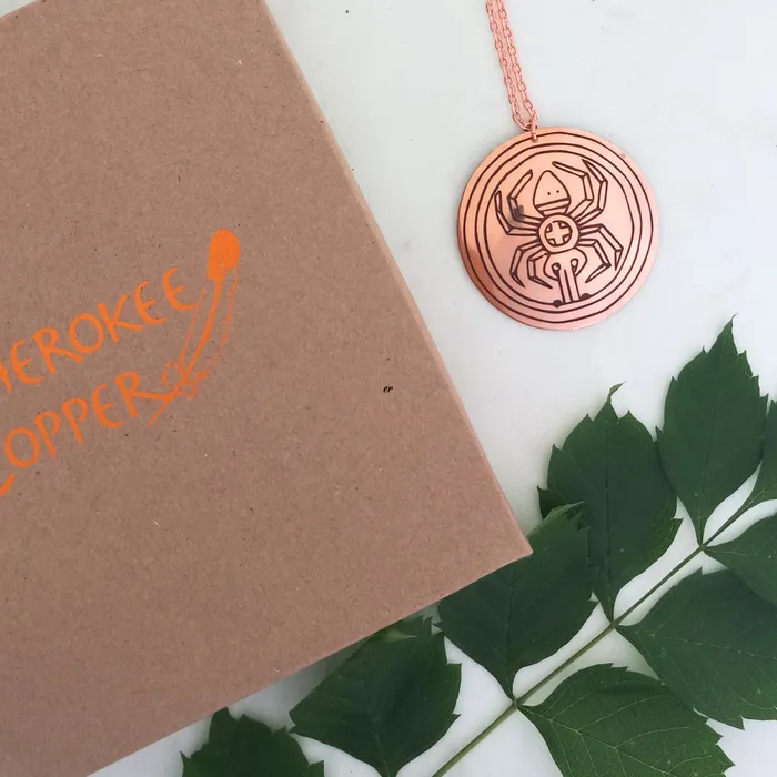 Water Spider Necklace Medallion Cherokee Copper Necklaces