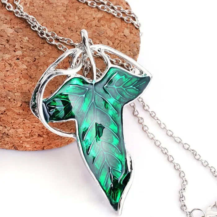 Wedding Jewelry Sets New Silver Color Leaf Long Link Chain Green Crystal Necklace Earrings Set For Girls sparklingselections Necklaces Wedding Jewelry Sets New Silver Color Leaf Long Link Chain Green Crystal Necklace Earrings Set For Girls sparklingselections Necklaces