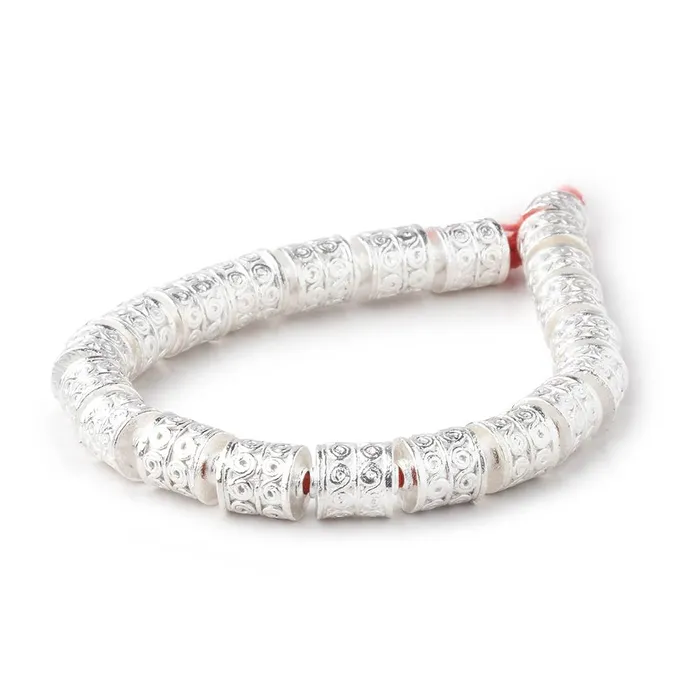 10x8mm Sterling Silver Plated Copper Wave Scroll Tube 8 inch 20 Beads Beadsofcambaycom Rings 10x8mm Sterling Silver Plated Copper Wave Scroll Tube 8 inch 20 Beads Beadsofcambaycom Rings
