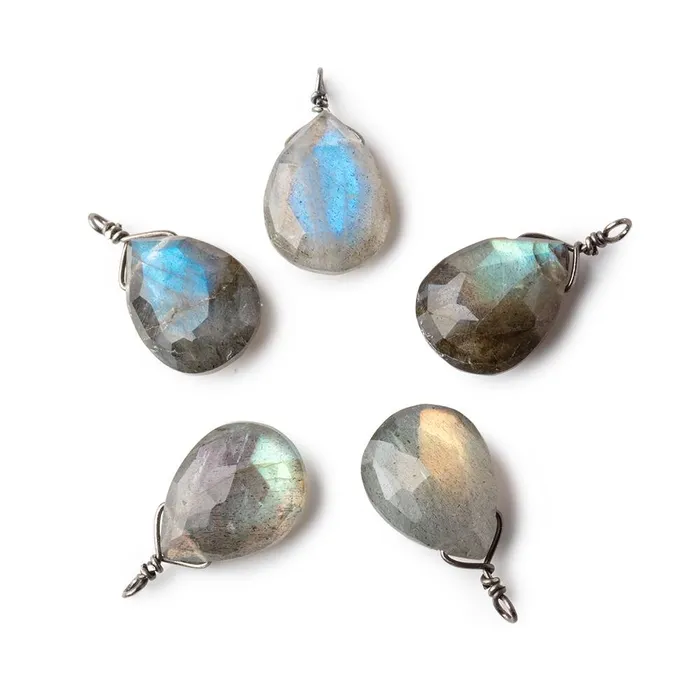 12x9mm Black Gold Wire Wrapped Labradorite Faceted Pear 1 Focal Pendant Beadsofcambaycom Necklaces 12x9mm Black Gold Wire Wrapped Labradorite Faceted Pear 1 Focal Pendant Beadsofcambaycom Necklaces