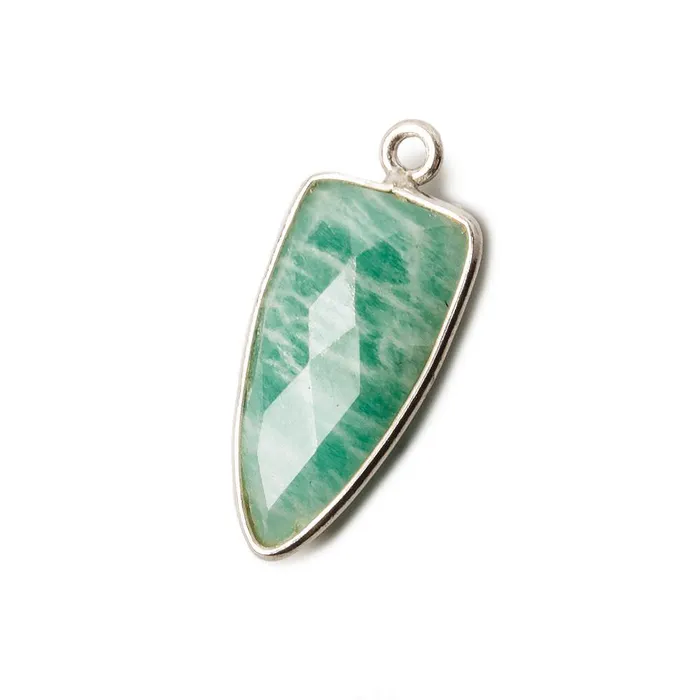 21x10mm Silver 925 Bezel Amazonite Point Pendant 1 piece Beadsofcambaycom Necklaces 21x10mm Silver 925 Bezel Amazonite Point Pendant 1 piece Beadsofcambaycom Necklaces
