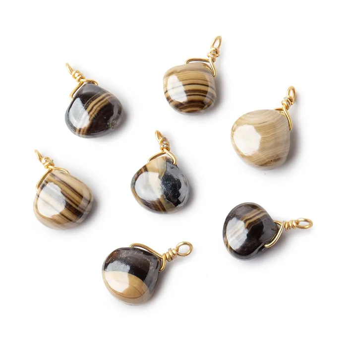 8mm Vermeil Wire Wrapped Schalenblende Plain Heart 1 Focal Pendant Beadsofcambaycom Necklaces 8mm Vermeil Wire Wrapped Schalenblende Plain Heart 1 Focal Pendant Beadsofcambaycom Necklaces