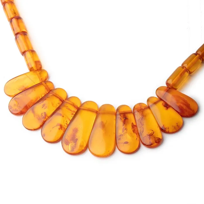 Beadsofcambaycom Necklaces Baltic Amber Necklace 16 inch 42 pieces
