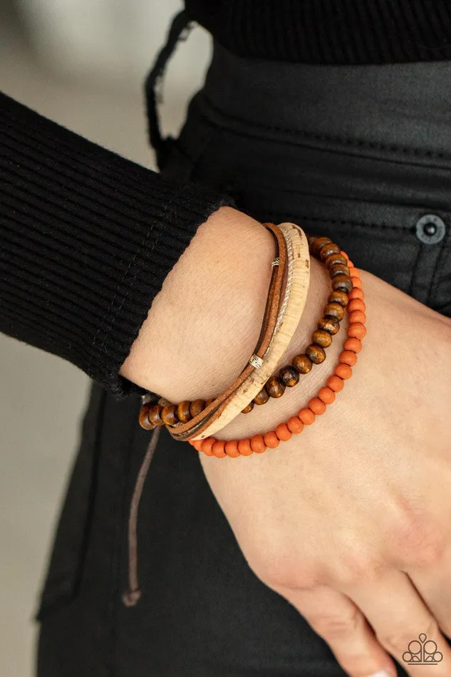 Bracelets Paparazzi Accessories STACK To Basics Orange Bracelet Jewelry by Bretta