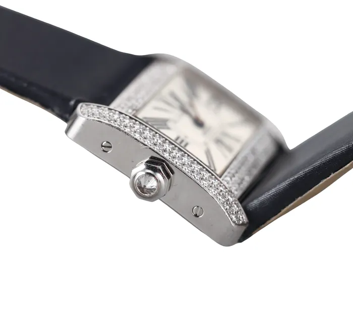 Cartier Watches Cartier Tank Divan White Gold Diamond Ladies Watch 2613