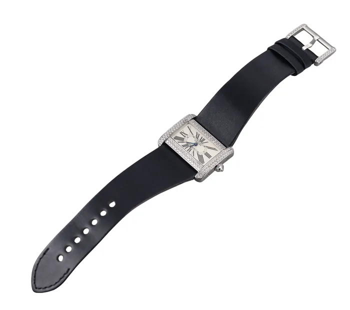 Cartier Watches Cartier Tank Divan White Gold Diamond Ladies Watch 2613