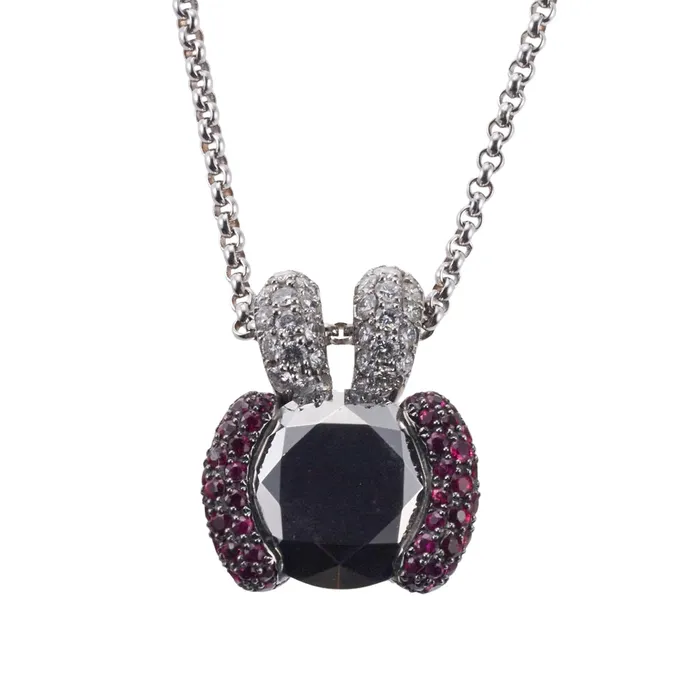 Chopard Chopard Ruby Hematite Gold Pendant Necklace Necklaces