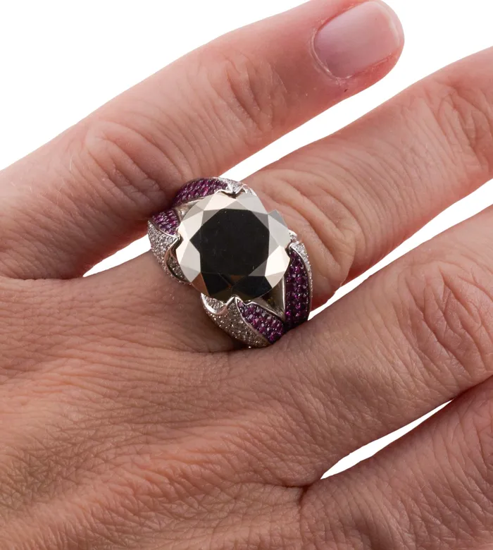 Chopard Rings Chopard Diamond Ruby Gold Ring