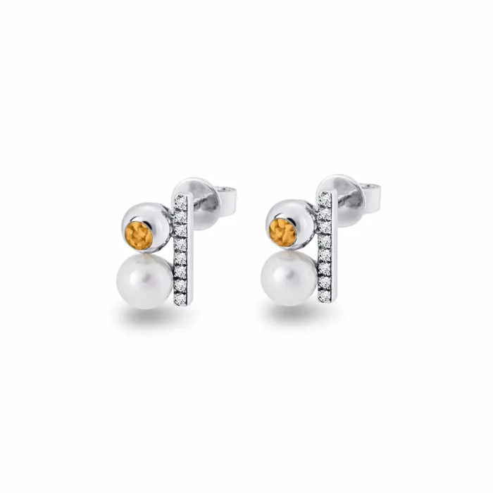 Earrings EverWith EverWith Ladies Rondure Opulence Memorial Ashes Earrings