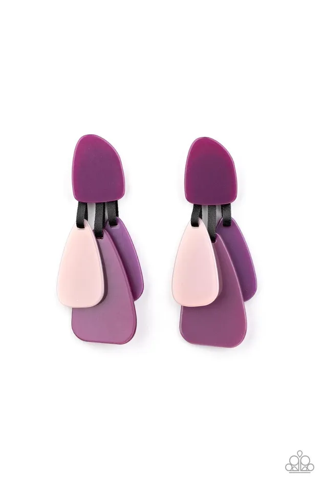 Earrings Paparazzi Accessories All FAUX One Purple Earrings Jewelry by Bretta