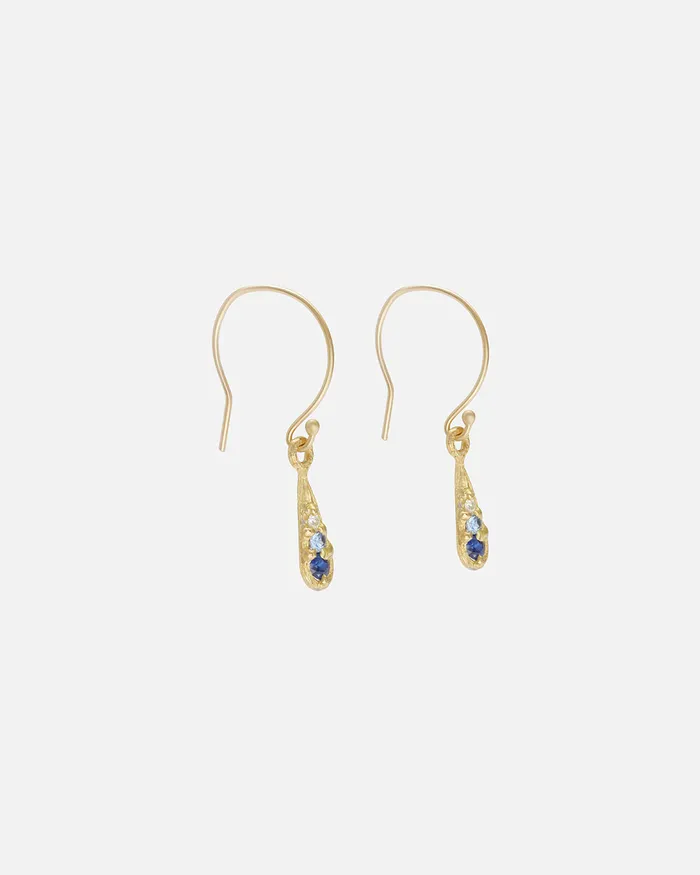 Earrings Silk Gradient Blue Sapphire Earrings Hiroyo Earrings Silk Gradient Blue Sapphire Earrings Hiroyo