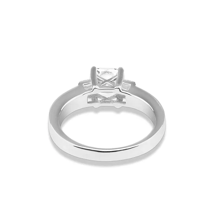 EverWith Rings EverWith Ladies Honor Memorial Ashes Ring with Fine Crystals