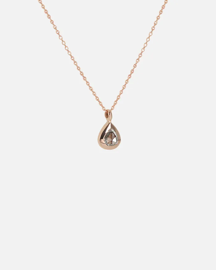 Fitzgerald Jewelry Necklaces Pear Rose Cut Diamond Pendant Fitzgerald Jewelry Necklaces Pear Rose Cut Diamond Pendant