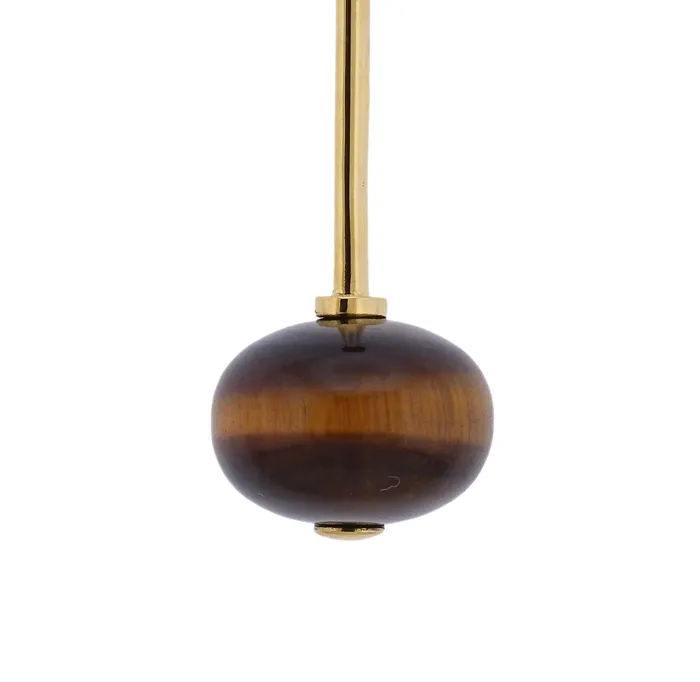 Georg Jensen Necklaces Georg Jensen Runa Gold Tigers Eye Pendant