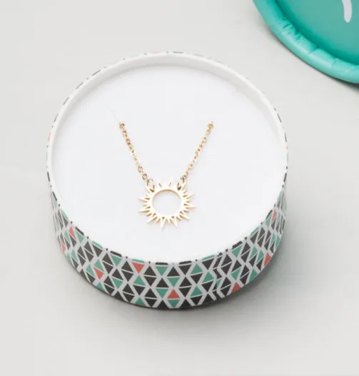Gold Sun Necklace Give freedom to girls women Starfish Project Necklaces