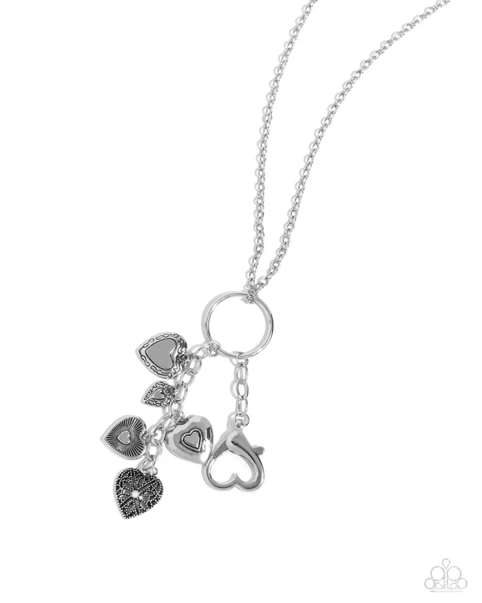 Haute Heartstrings White Necklace Jewelry by Bretta Paparazzi Accessories Necklaces
