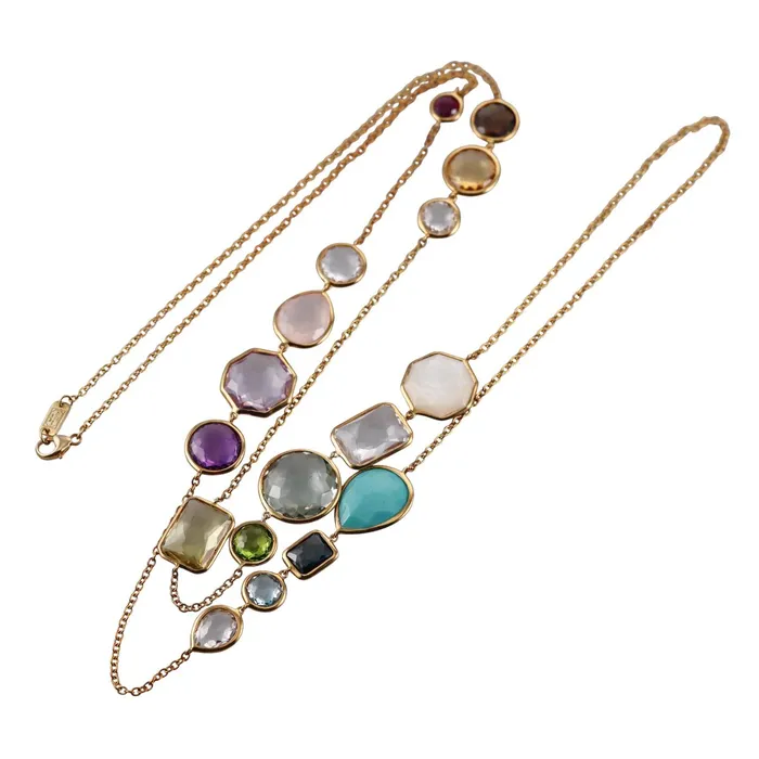 Ippolita Necklaces Ippolita Rock Candy 18k Gold Quartz Amethyst MOP Citrine Necklace Ippolita Necklaces Ippolita Rock Candy 18k Gold Quartz Amethyst MOP Citrine Necklace