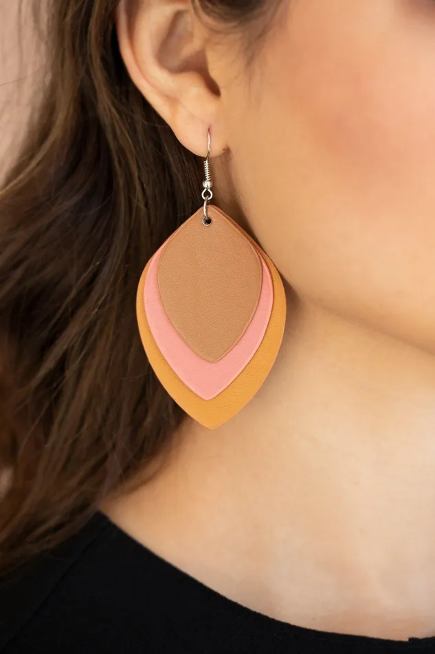 Light as a LEATHER Multi Earrings Jewelry by Bretta Paparazzi Accessories Earrings Light as a LEATHER Multi Earrings Jewelry by Bretta Paparazzi Accessories Earrings