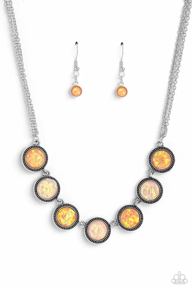 Looking for DOUBLE Orange Necklace Jewelry by Bretta Paparazzi Accessories Necklaces