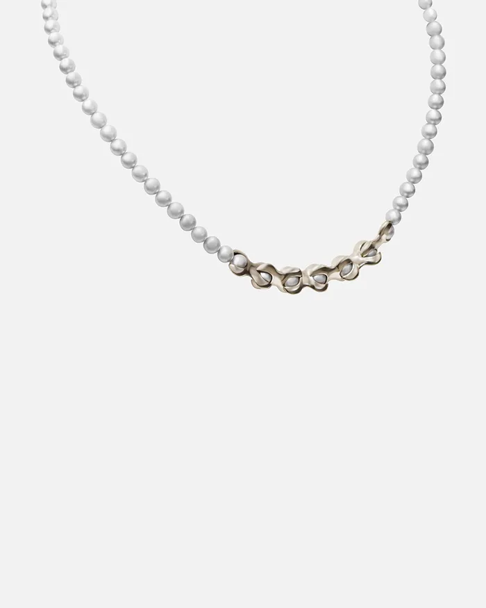Lucia B Marti X Pearl Necklace 3mm Grey Pearls Necklaces Lucia B Marti X Pearl Necklace 3mm Grey Pearls Necklaces