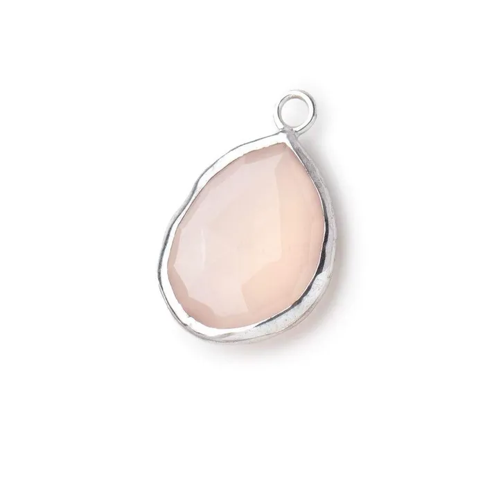 Necklaces 20x13mm Silver Bezeled Pink Chalcedony faceted Pear Focal Pendant 1 piece Beadsofcambaycom Necklaces 20x13mm Silver Bezeled Pink Chalcedony faceted Pear Focal Pendant 1 piece Beadsofcambaycom