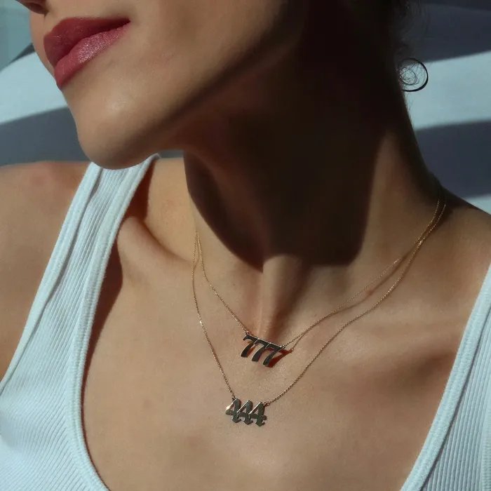 Necklaces Angel Number Necklace FJC Necklaces Angel Number Necklace FJC