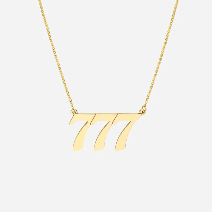 Necklaces Angel Number Necklace FJC Necklaces Angel Number Necklace FJC